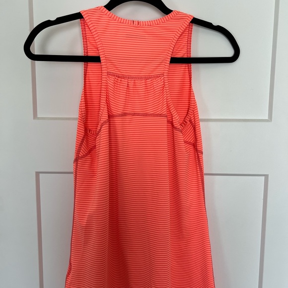 Bright orange striped athletic tank from Kirklands women size medium - Picture 4 of 6